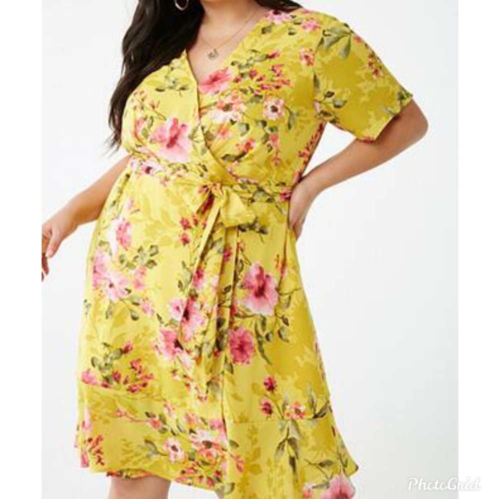 Plus Size Wrap Dress
